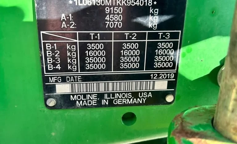 2020 JOHN DEERE 6130M [130 HP] full