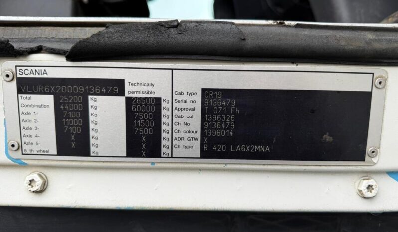 Scania R Series 2008 SCANIA R420 6×2 TAG AXLE 11.7 full