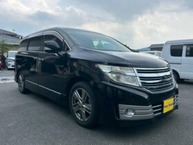 2010 NISSAN ELGRAND| RIDER BLACK LEATHER SEAT MANUAL SEAT