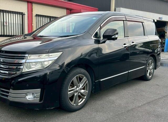 2010 NISSAN ELGRAND| RIDER BLACK LEATHER SEAT MANUAL SEAT full