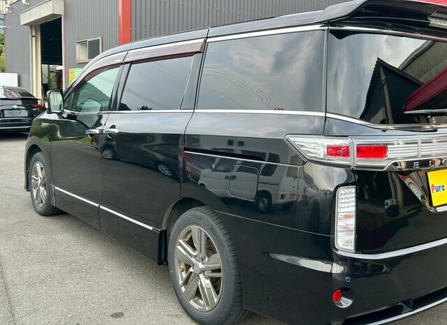 2010 NISSAN ELGRAND| RIDER BLACK LEATHER SEAT MANUAL SEAT full