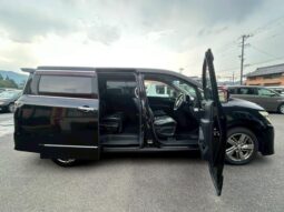 2010 NISSAN ELGRAND| RIDER BLACK LEATHER SEAT MANUAL SEAT full