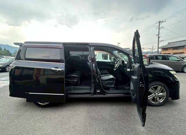 2010 NISSAN ELGRAND| RIDER BLACK LEATHER SEAT MANUAL SEAT full